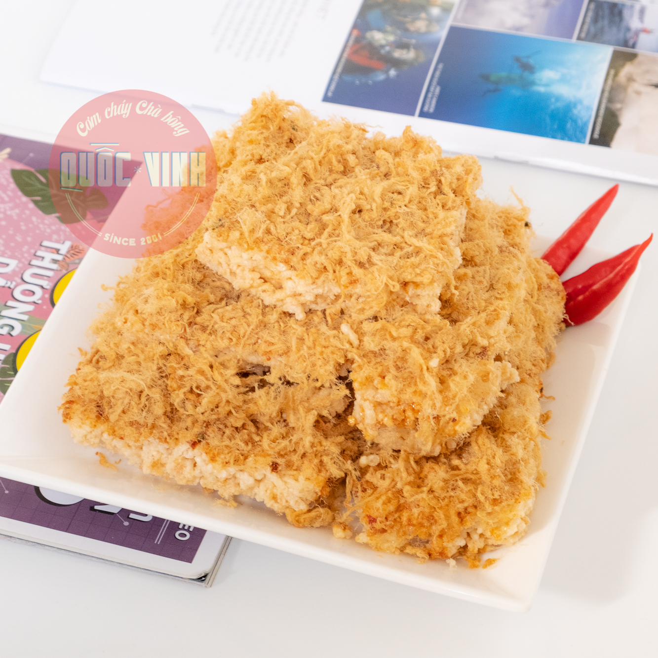 Cơm cháy chà bông cay mạnh gói 500gr