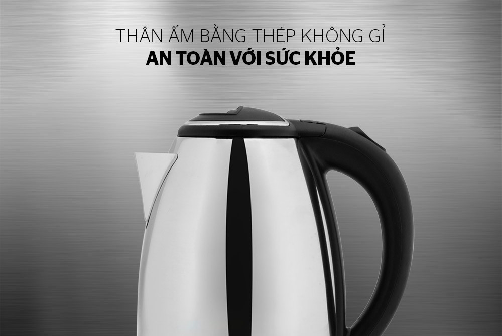 Ấm siêu tốc inox happy time htd1055 bảo hành chính hãng sunhouse