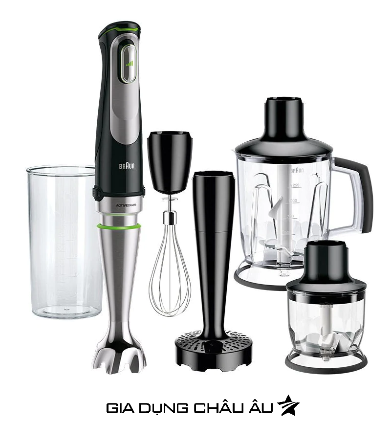 Máy xay cầm tay braun mq9047x - hàng chính hãng - bảo hành 1 đổi 1 trong vòng 24 tháng - công suất 1000w