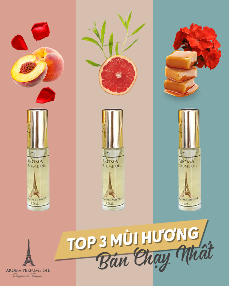 Dầu Thơm Nữ Aroma Thơm Lâu 8 Giờ, Không Chứa Cồn, Hương Thơm Sâu Lắng, Quyến Rũ, Thể Hiện Đẳng Cấp Phái Đẹp, Thể Tích 12ml