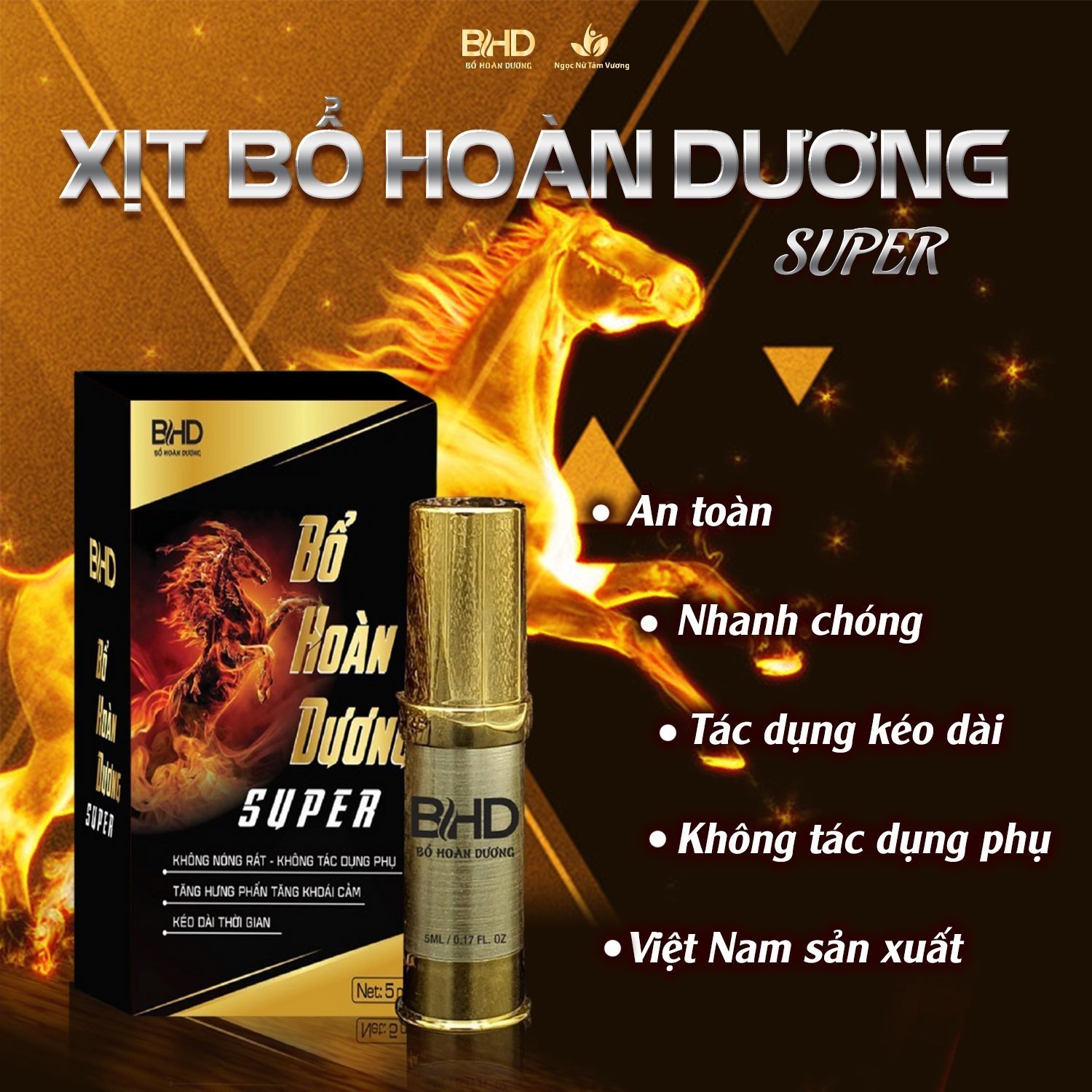Chai xịt thảo dược bhd super - cam kết chính hãng thương hiệu ngọc nữ tâm vương