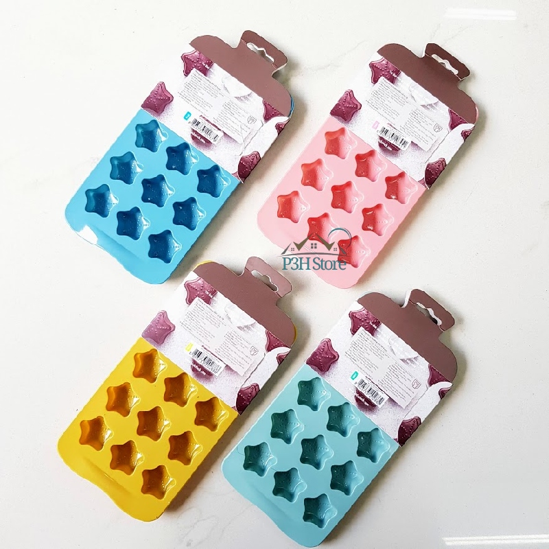 Khay làm đá Khuôn đá Khuôn rau câu Khuôn chocolate Lock&Lock bằng silicone hình sao CKT220