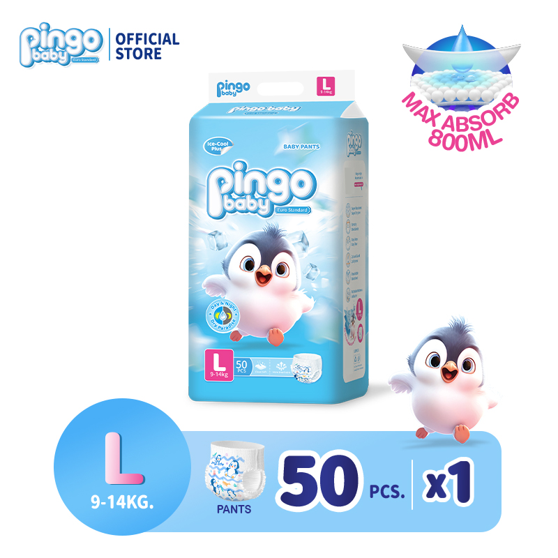 Pingo Baby 50 Pieces of Diaper Pants / Diaper Pants Imported from Europe Nb/S/M/L/Xl/2Xl/3Xl Baby Diapers - 4