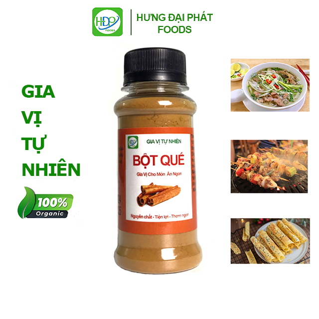 Bột quế hdp foods hũ 30g, gia vị cho món ăn ngon