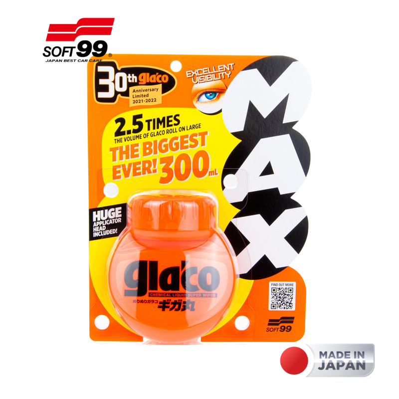 Phủ Nano Kính Xe Ô Tô Cỡ Đại Glaco Roll On Max 10363 Soft99 - Made In Japan