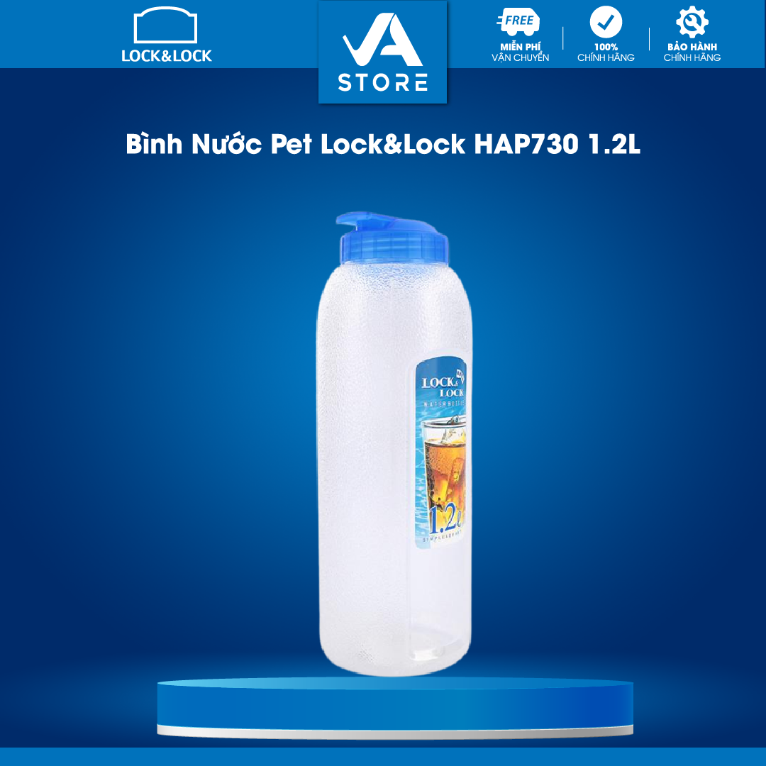 Bình nước pet lock&lock hap730 1.2l