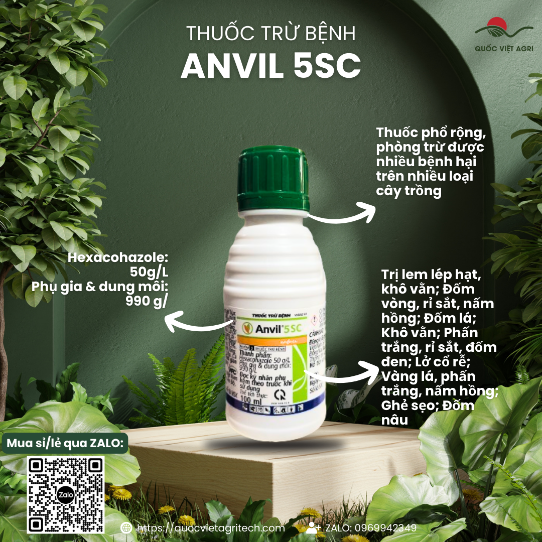 Thuốc trừ bệnh - anvil 5sc - 100ml - chính hãng syngenta