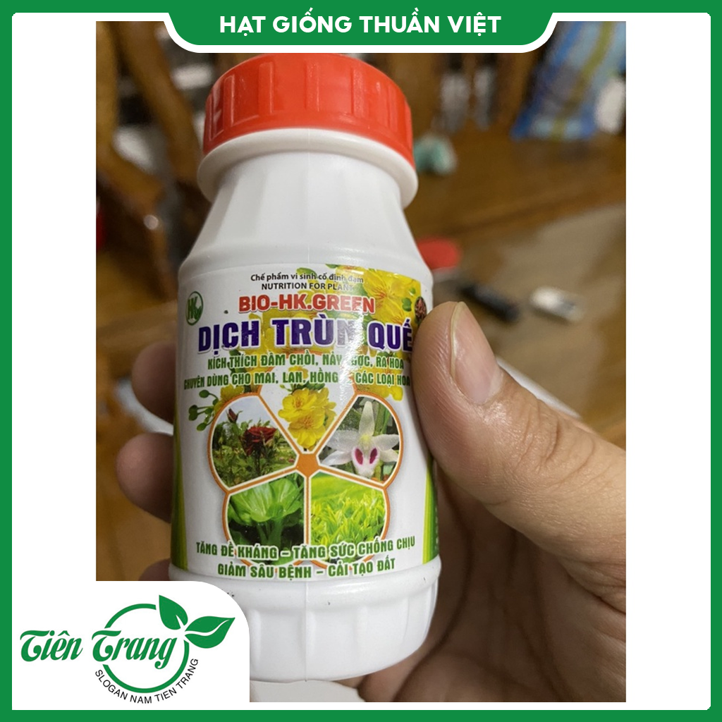 Phân bón dạng nước- dung dịch trùn quế kích thích đâm chồi, ra hoa bio-h.k green
