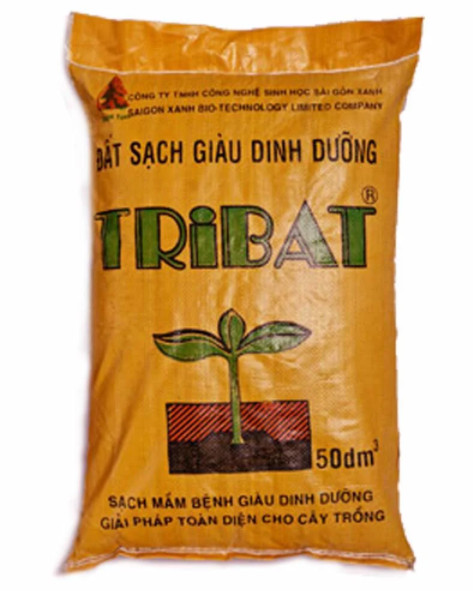 Đất Sạch Tribat Giàu Dinh Dưỡng 50dm3 Đất sạch hữu cơ đã qua xử lí trồng cây trồng rau Divi Store