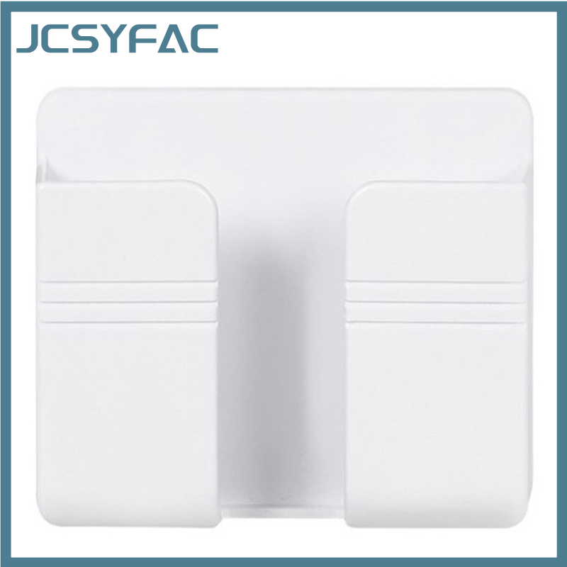 JCSYFAC Hộp đựng đồ gắn tường hộp điều khiển từ xa giá đỡ sạc cắm điện thoại mới