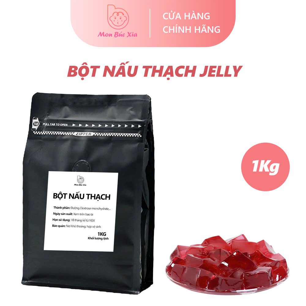 Bột Nấu Thạch Jelly, rau câu tiện lợi, Toping Trà Sữa - bịch 1KG [Hàng Chất Lượng Cao]
