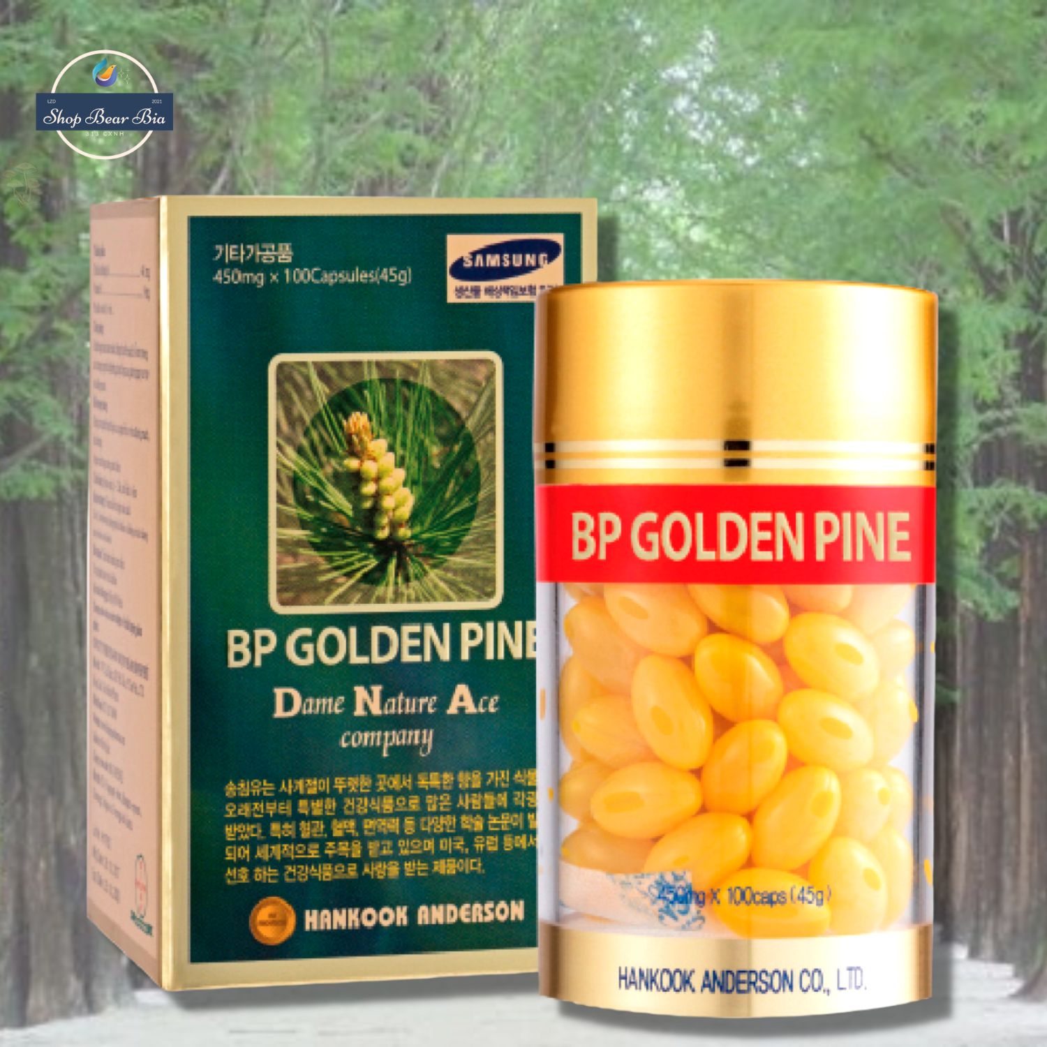 Tinh dầu thông đỏ BP Golden Pine Hộp 100 viên