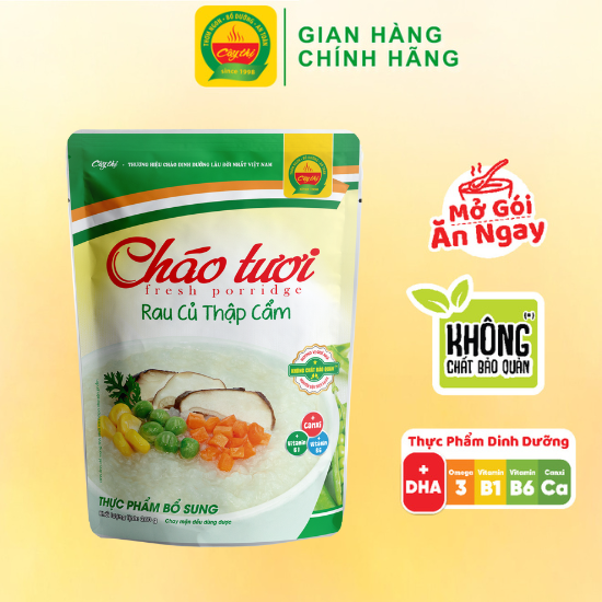 Cháo Tươi Cây Thị - Rau củ thập cẩm (Mở gói ăn ngay) 260g