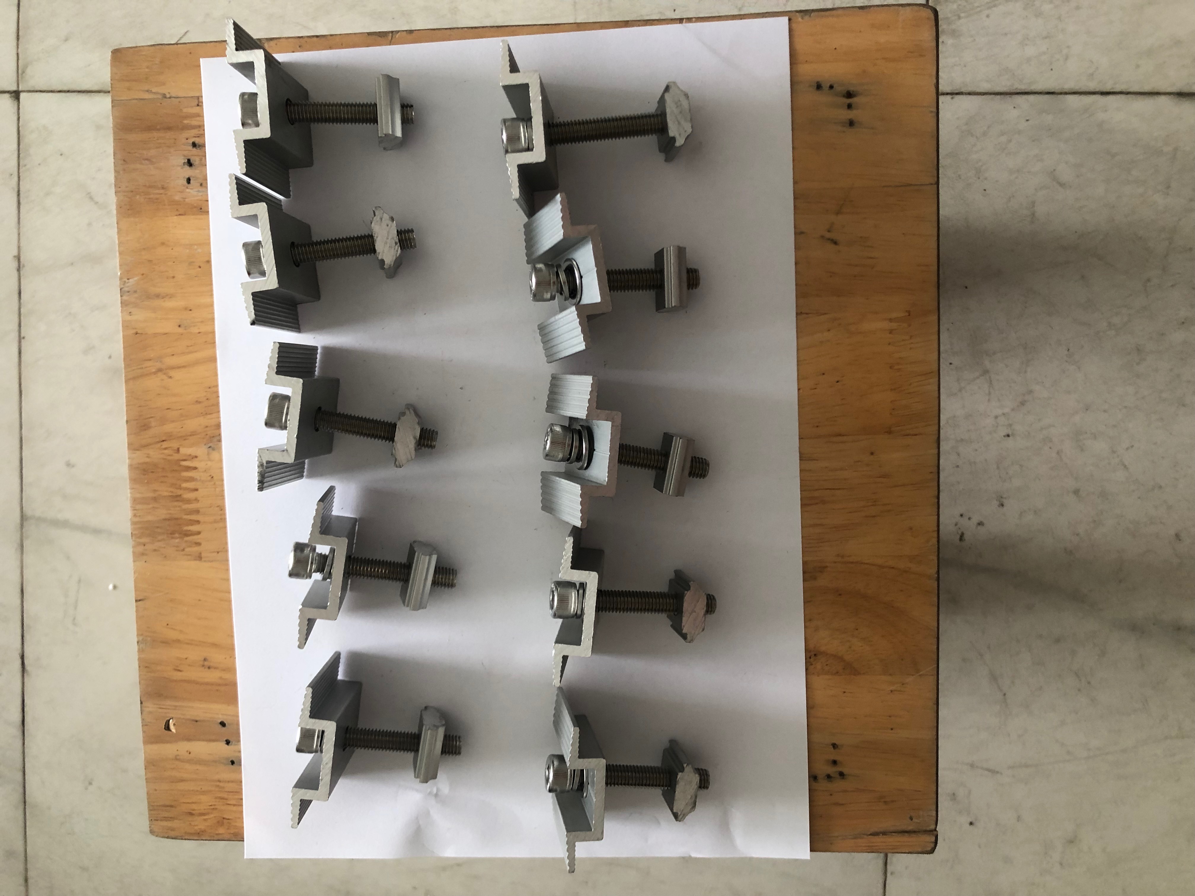 Combo 10 bộ bát chữ u kẹp giữa pin năng lượng mặt trời 40mm,35mm