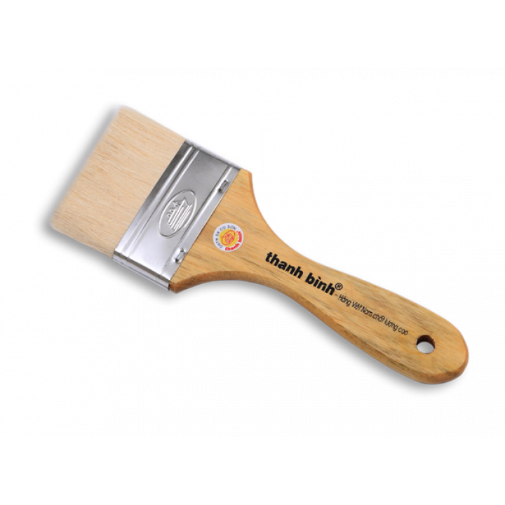 CỌ LÔNG THỎ CHẤT LƯỢNG CAO 2 INCH CÁN GỖ HIỆU THANH BÌNH