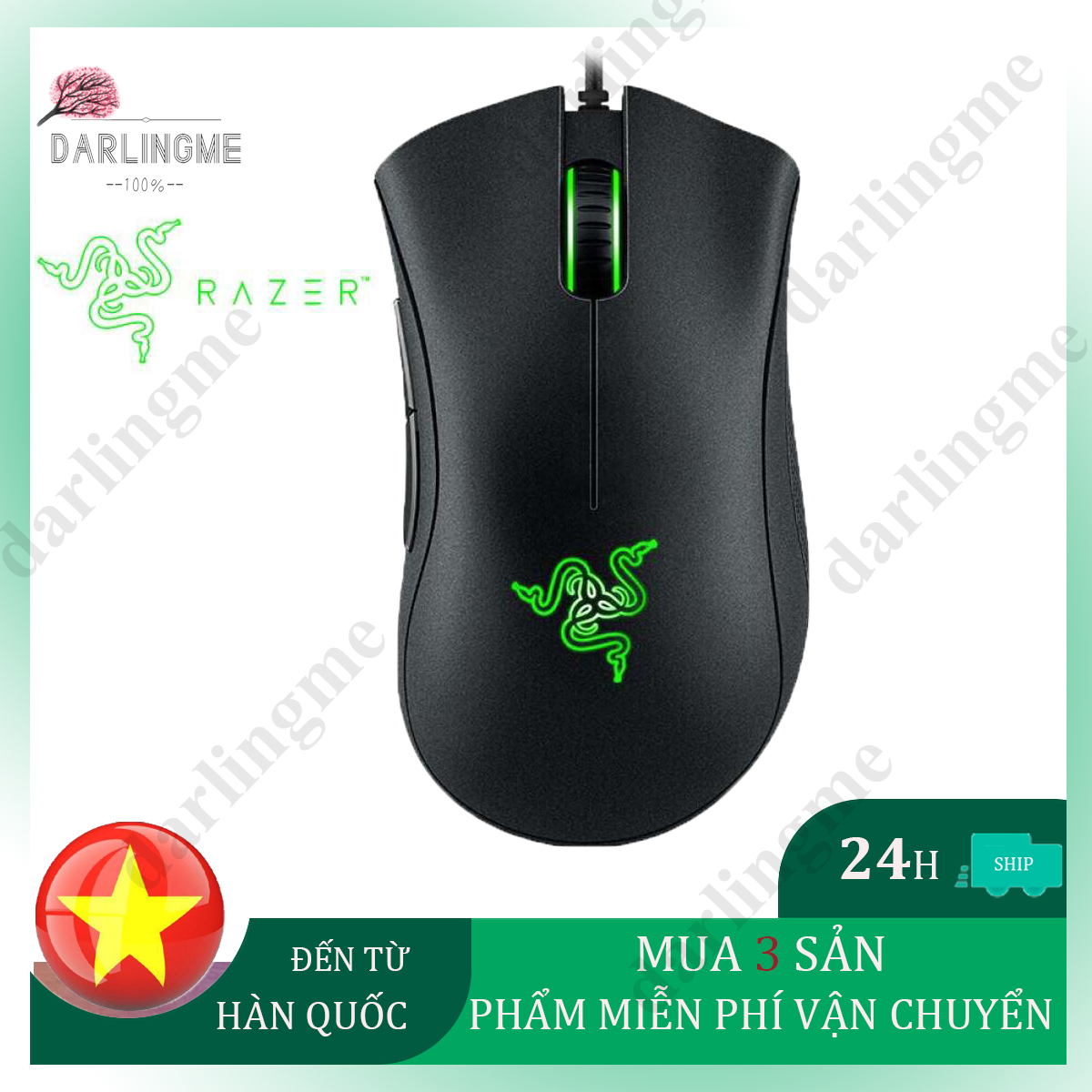 Razer deathadder essential chuột chơi game có dây 6400 dpi cảm biến quang 5 độc lập nút bấm có thể lập trình ergonomic thiết kế