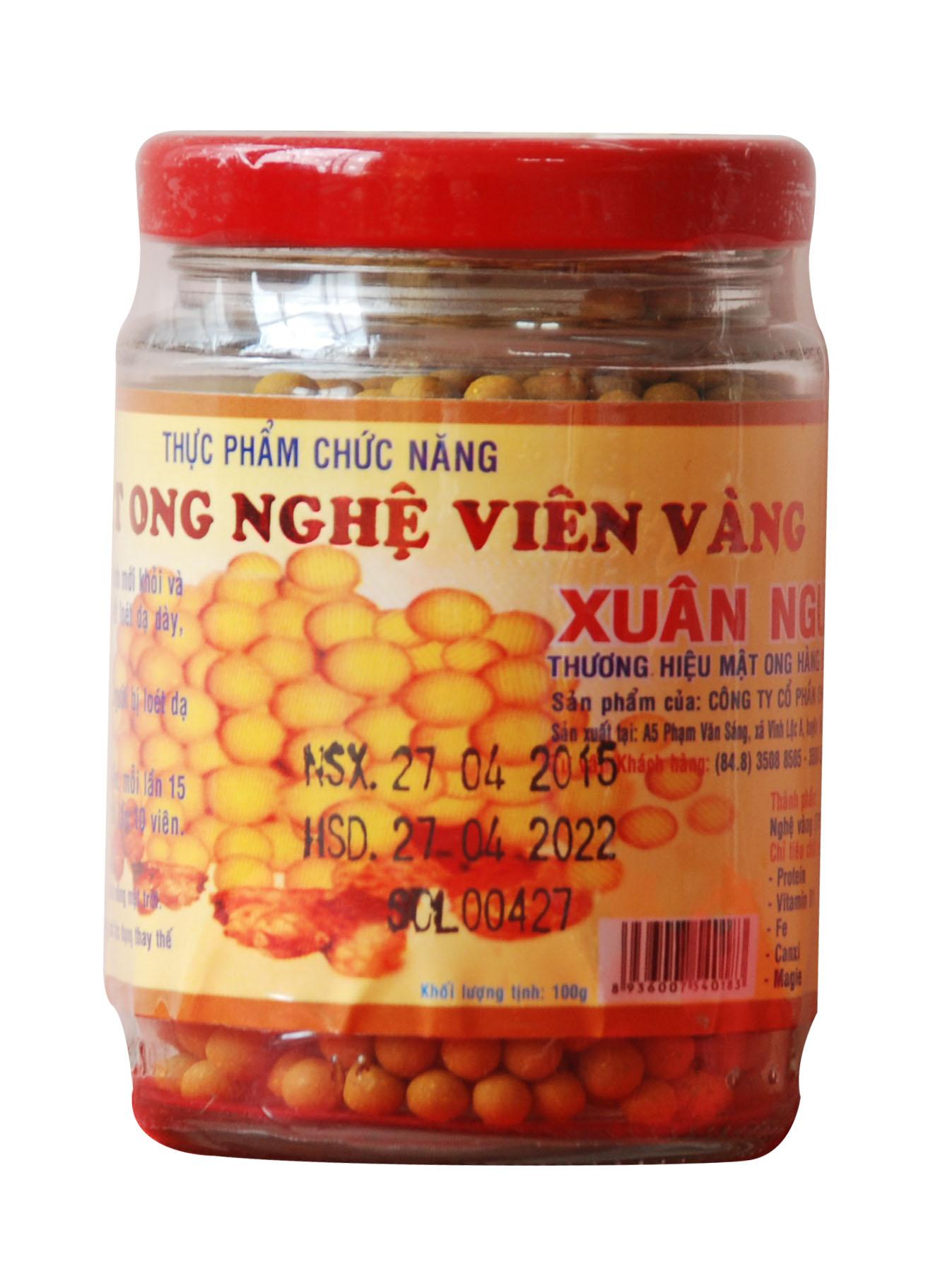 Mật Ong Viên Nghệ Vàng xuân nguyên