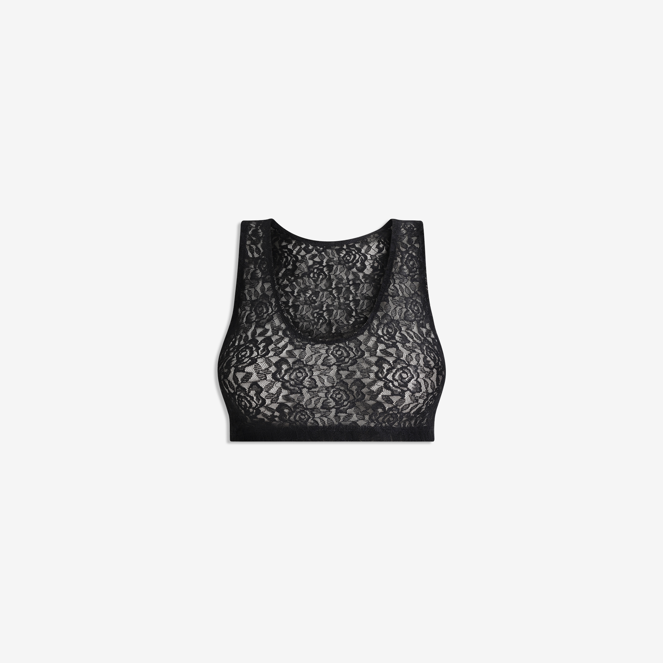 Machnhaduong - áo croptop ren màu đen - rocha top black
