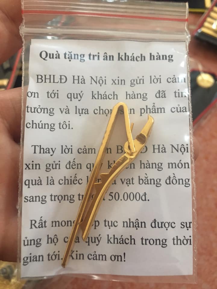 Kẹp cà vạt cao cấp bằng đồng