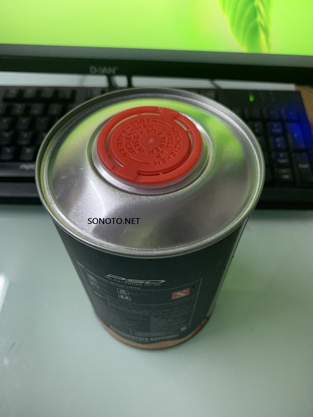 Chất đông cứng D100 cho sơn 2k và bóng 2k ô tô xe máy lon 1l