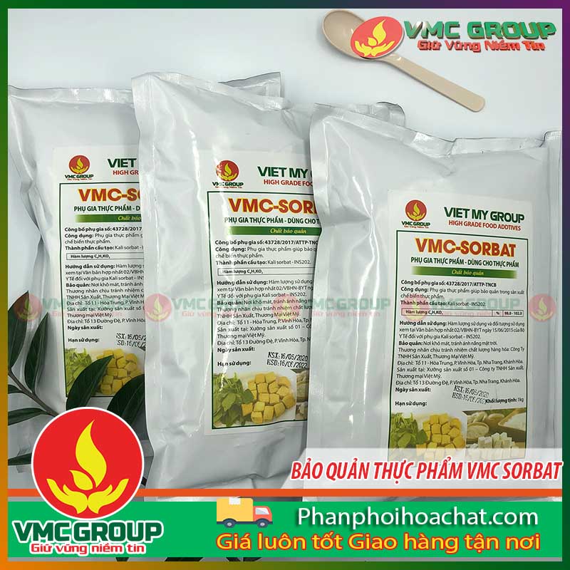Vmc sorbat - phụ gia bảo quản cho thực phẩm, các loại bánh, nước ngọt, phomat, ..