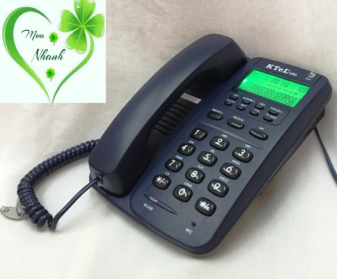 Điện thoại bàn Ktel 686 hiện số gọi đến