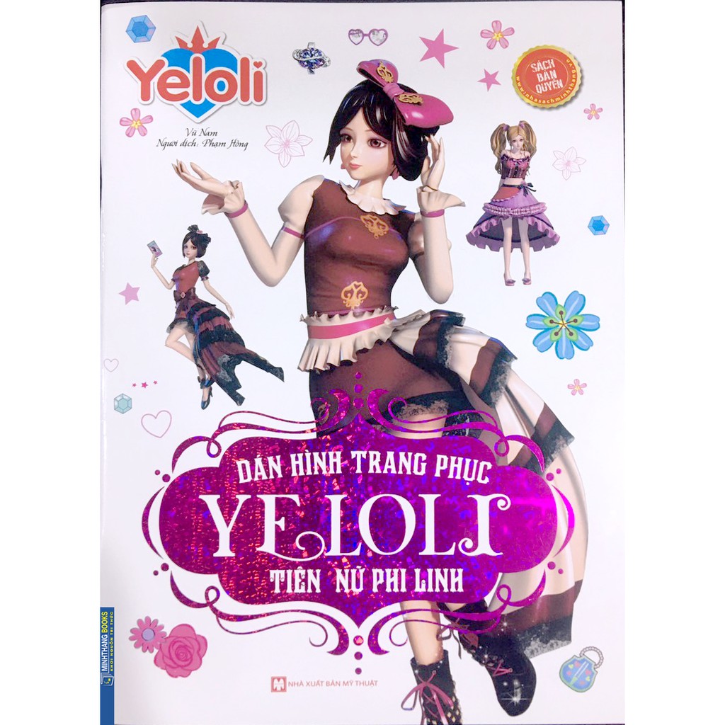 Sách - dán hình trang phục yeloli - tiên nữ phi linh