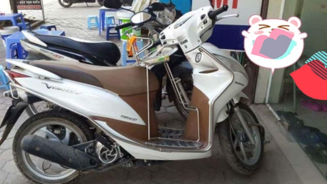 Ghế ngồi xe máy cho bé xe Vision - Grande - Liberty - Click có dựa đai an toàn