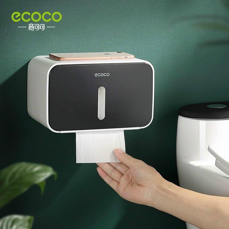 Hộp Đựng Giấy Vệ Sinh cuộn Ecoco Trong Nhà Tắm Dán Tường Chống Nước-Hộp giấy  vệ sinh 1 ngăn Ecoco | Lazada.vn