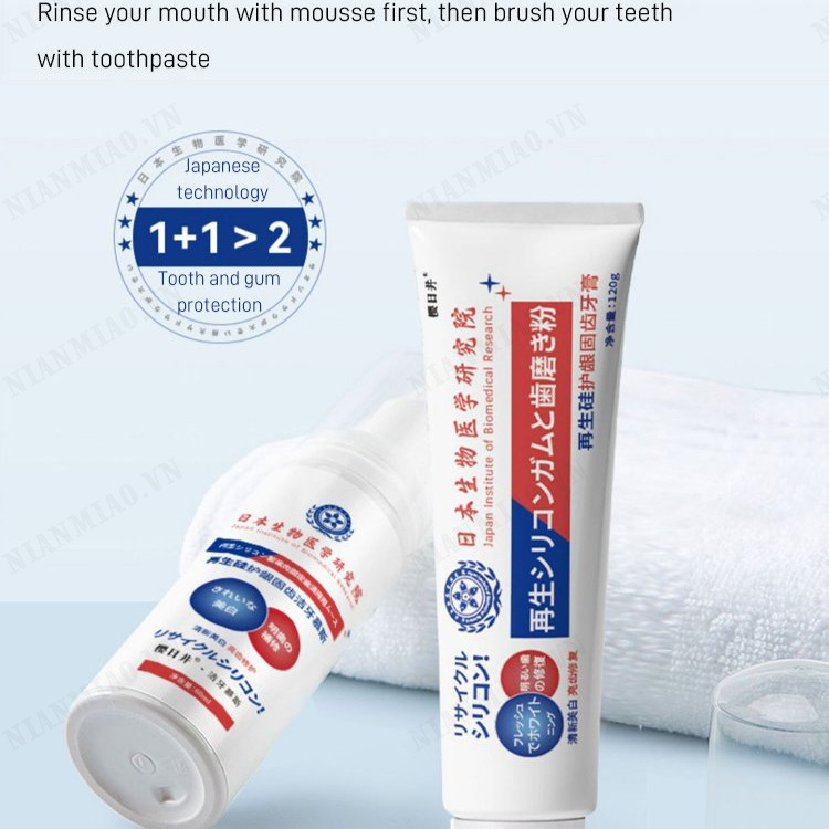 NianMiao Toothpaste for Gum Health Cavity Prevention by Japanese Biomedical Research Institute