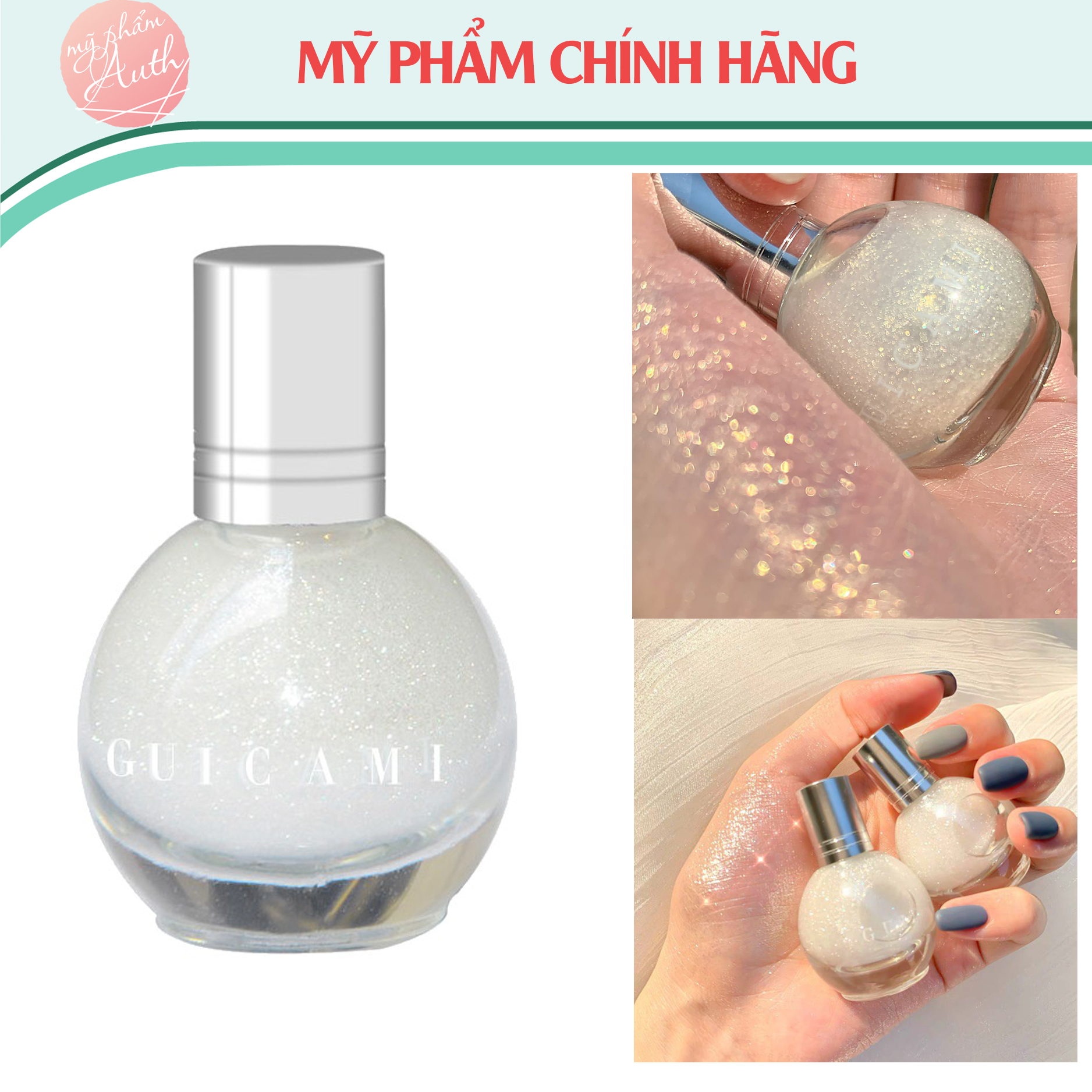 Nhũ Bắt Sáng Highlight GUICAMI Dạng Lỏng Chai Lăn - hàng chính hãng