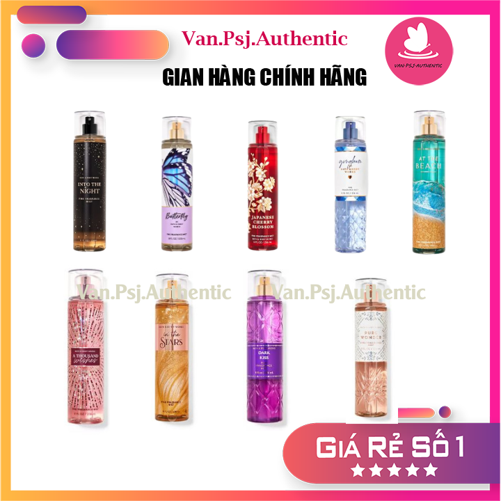 Nước hoa xịt toàn thân bath & body work 236ml