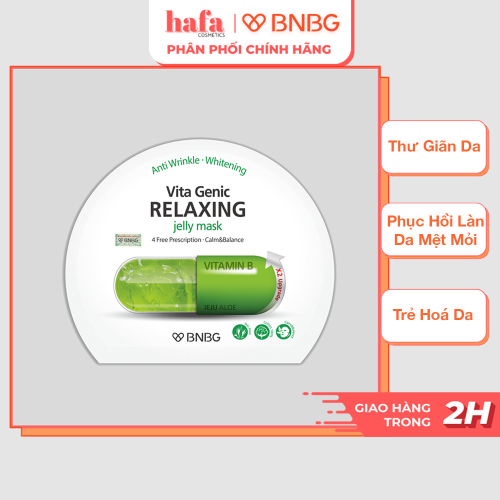 Mặt Nạ Dưỡng Ẩm, Giúp Thư Giãn, Phục Hồi Làn Da BNBG Vita Genic Relaxing Jelly Mask (Vitamin B) 30ml _ BNBG Chính Hãng