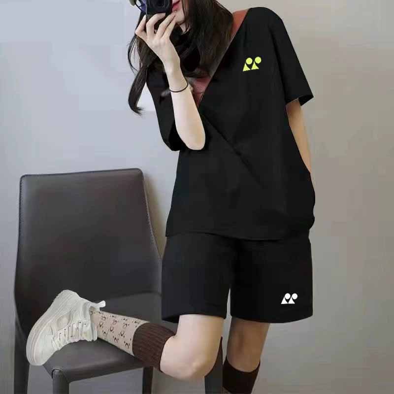 Bộ Quần Áo Thể Thao Nữ Ngắn Tay In 3D Họa Tiết Cầu Lông Bóng Bàn Đá Banh Chất Thun Mè Thoàng Mát, 3 Size L,XL,2XL - Đỗ Thiện Unisex