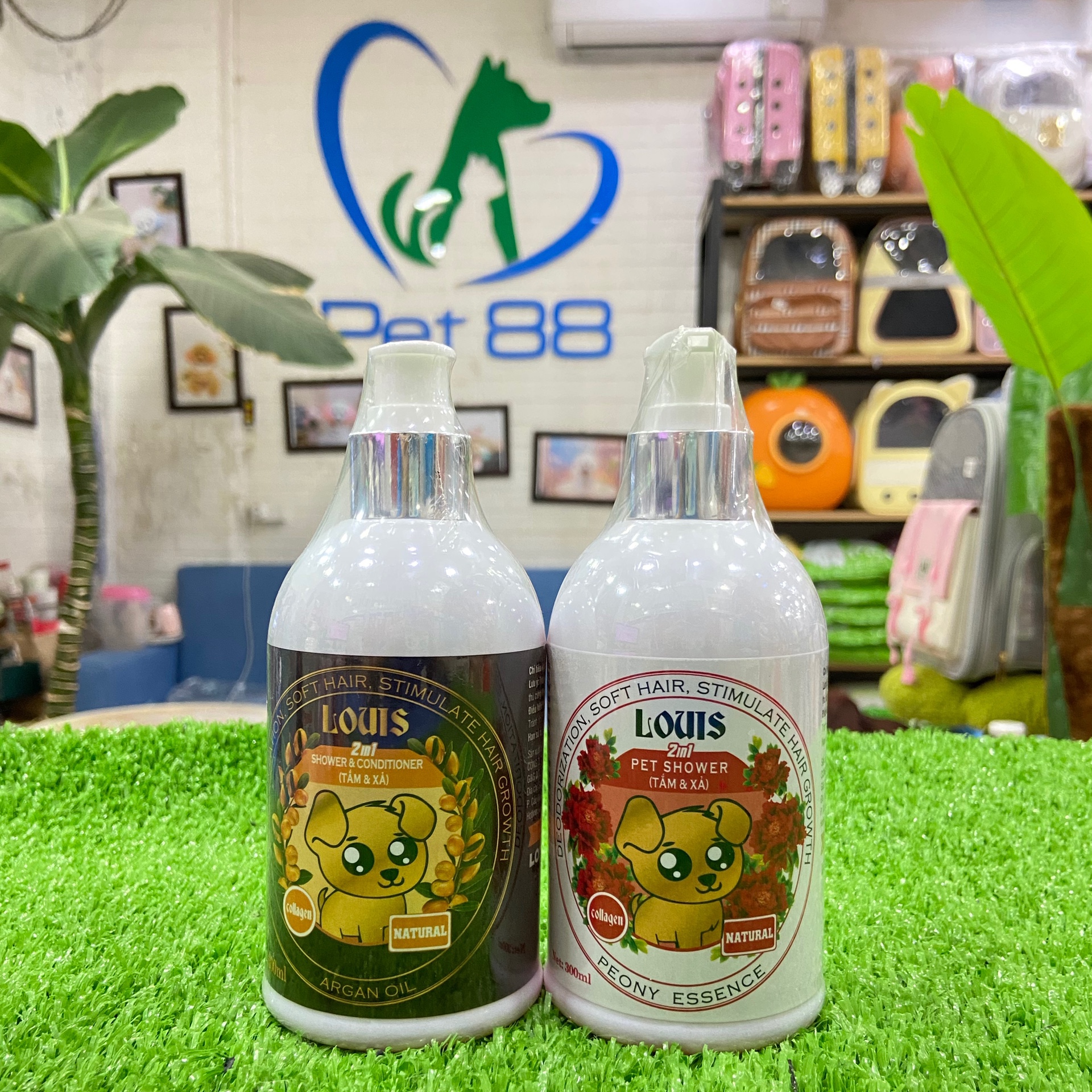 SỮA TẮM 2in1 LOUIS dành riêng cho thú cưng-tặng chai sữa tắm louis50ml