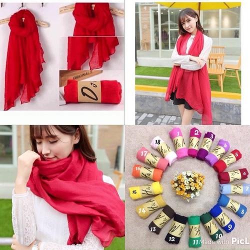 Khăn đũi h&m choàng cổ nữ phong cách hàn quốc -khăn đũi dài siêu nhẹ kiểu hm - khăn thu đông