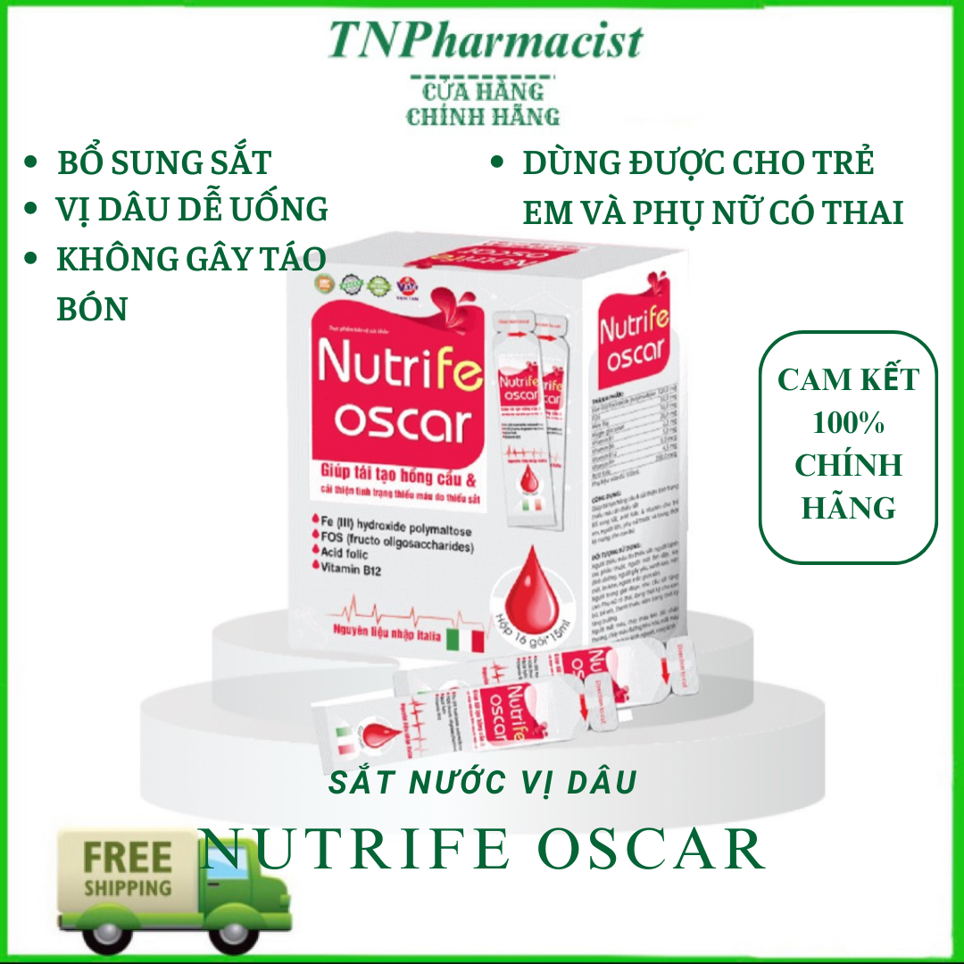 Sắt nước Nutrife Oscar Vạn Tam - Hộp 16 gói - bổ sung sắt cho cơ thể
