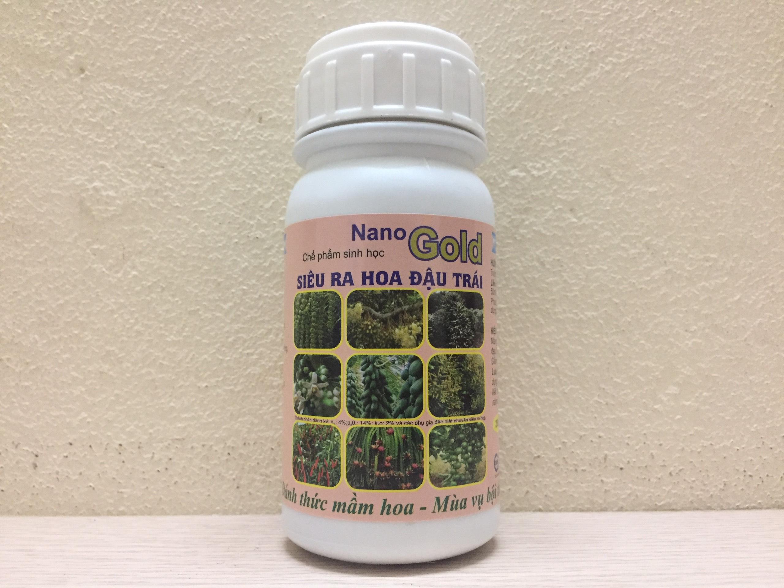 Nano Gold - Chế phẩm sinh học giúp cây siêu ra hoa đậu trái - Đánh thức mầm hoa - Mùa vụ bội thu!
