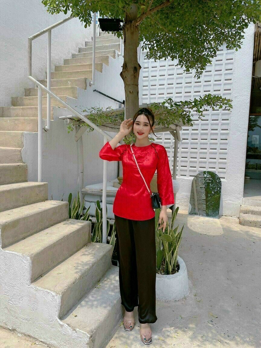 [HCM]sét boojaos bà ba quần ống rộng chất lụa siêu hót  m5354