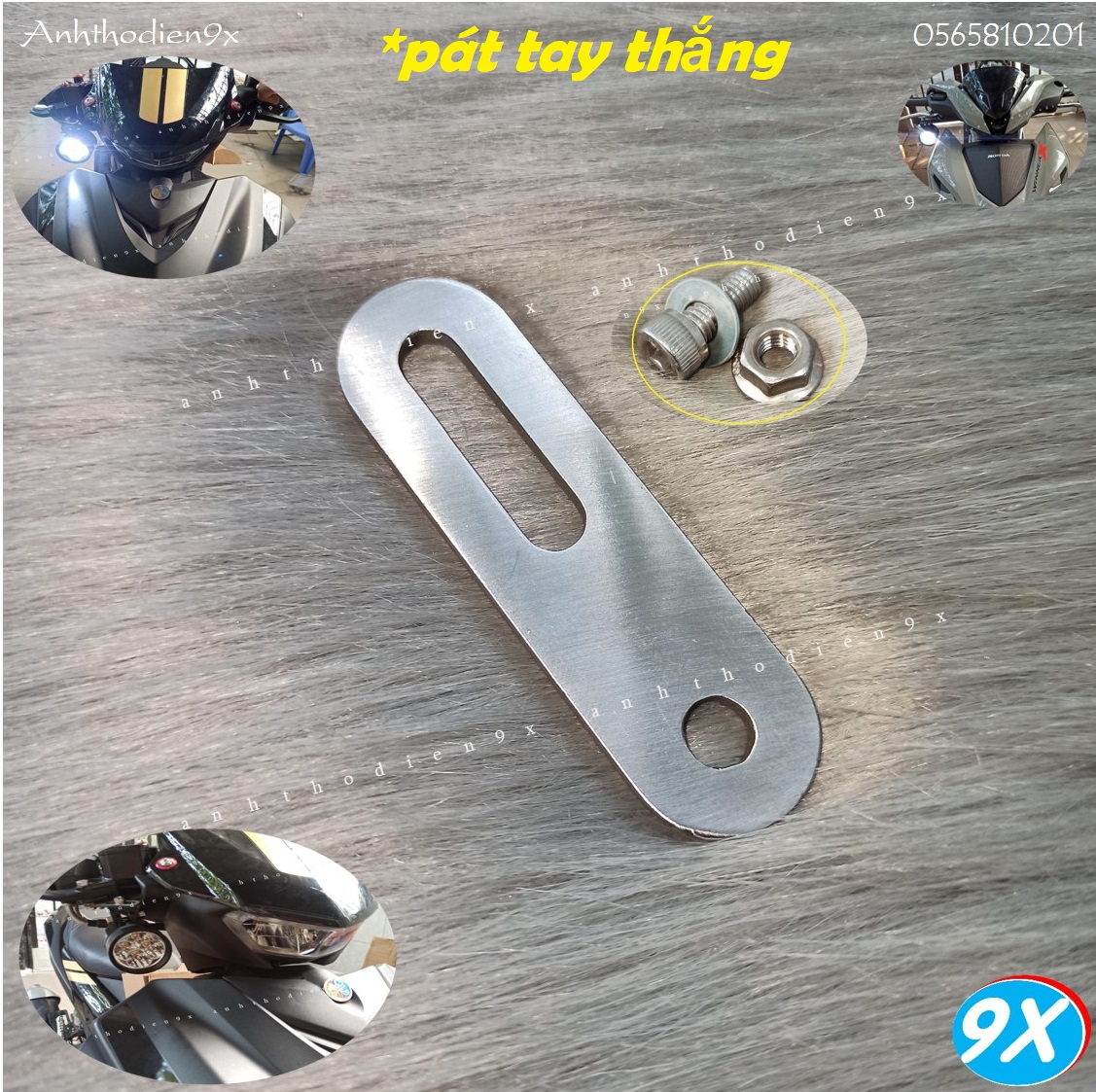 Pát tay thắng lắp l4x vị trí dưới tay thắng winner, ex150,...
