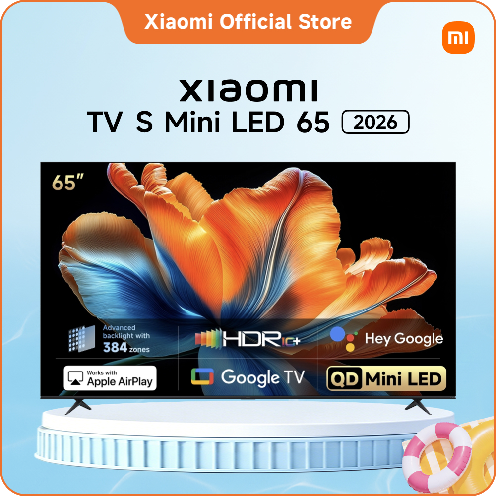 Xiaomi TV S Mini LED 65 '' 2026 | QD-Mini LED với 384 vùng cho độ tương phản sâu và chi tiết sống động | Tần số quét gốc 120Hz cho chuyển động siêu mượt | Lên đến 1200nits độ sáng cao nhất cho độ rõ nét ngoạn mục | Trải nghiệm điện ảnh đắm chìm
