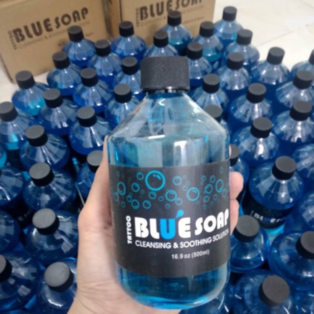 Nước vệ sinh hình xăm blue soap 500 ml