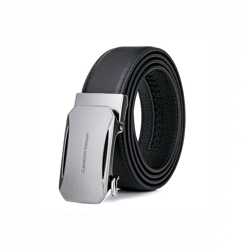 Thắt lưng da nam cao cấp Cieviavn Kiesan, dây nịt nam da thật rộng 35mm khóa tự động mạ ti tan hàng mới về