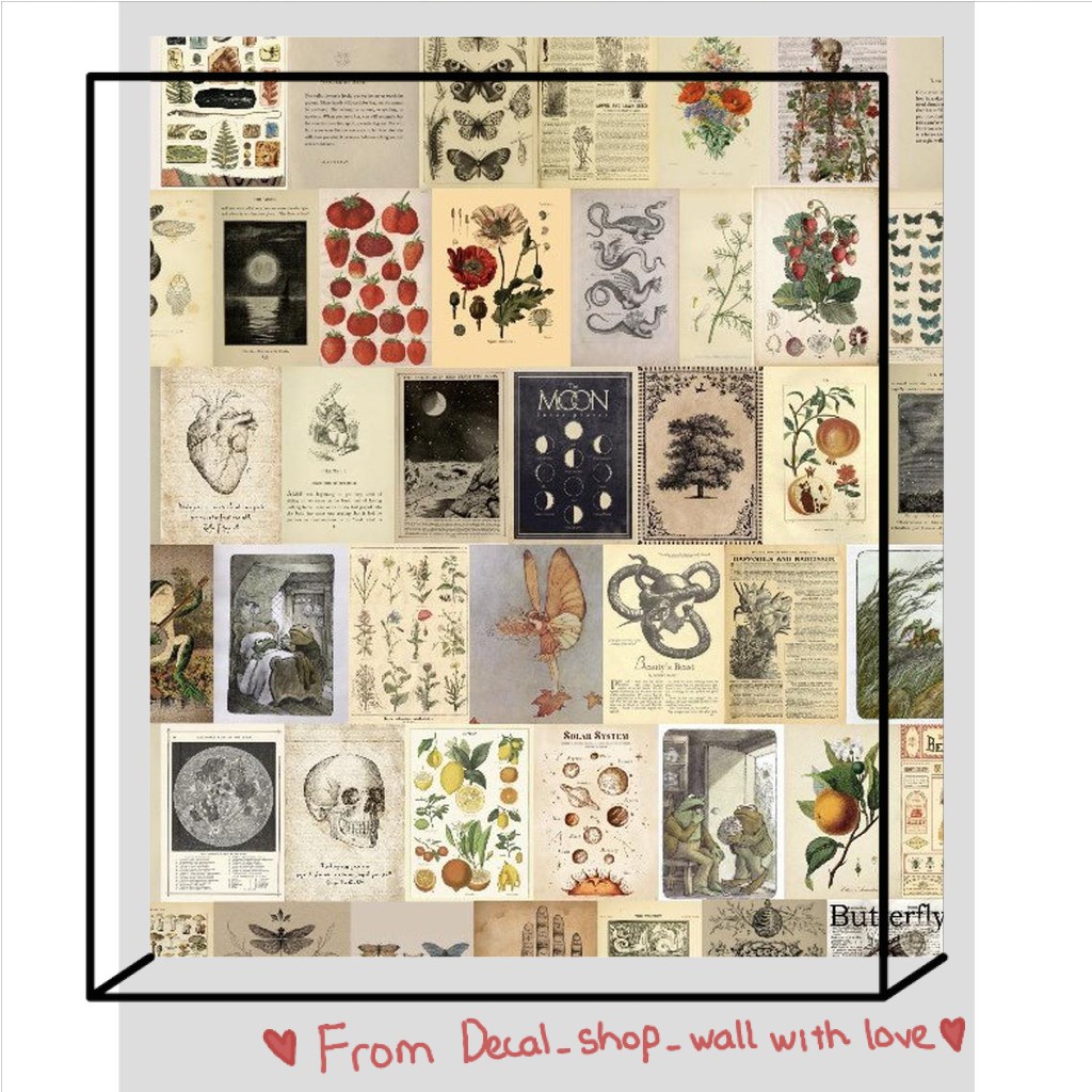 [HCM]Wall Collage dán tường trang trí decor phòng ngủ - theme The Vintage