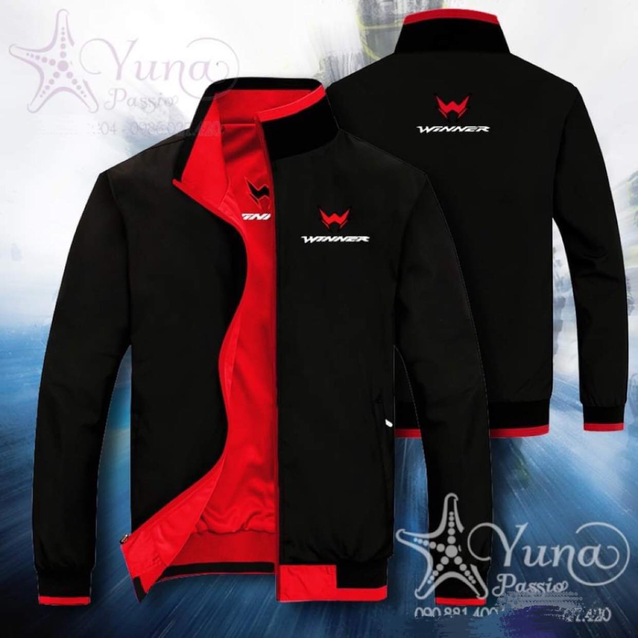 [HCM]ÁO KHOÁT 2 LỚP 2 MẶT THÊU LOGO CAO CẤP HÀNG VNXK