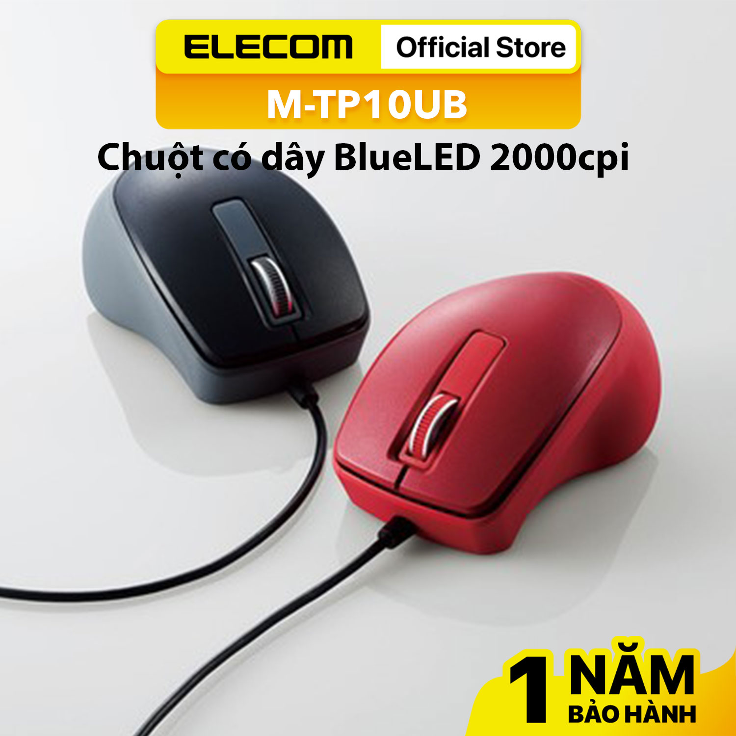 [HCM]Chuột có dây  BlueLED 2000cpi ELECOM M-TP10UB HÀNG CHÍNH HÃNG
