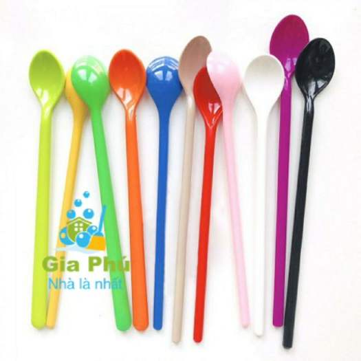 Bộ 10 muỗng cafe, sinh tố cao cấp - nhiều màu - giá sỉ tại - giá tốt 168