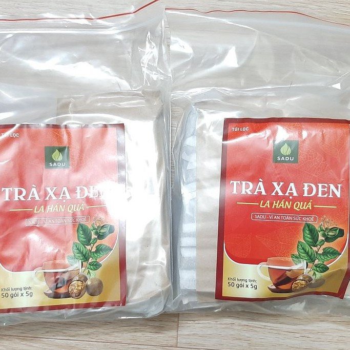 Trà xạ đen la hán quả túi lọc Sadu bịch 250g