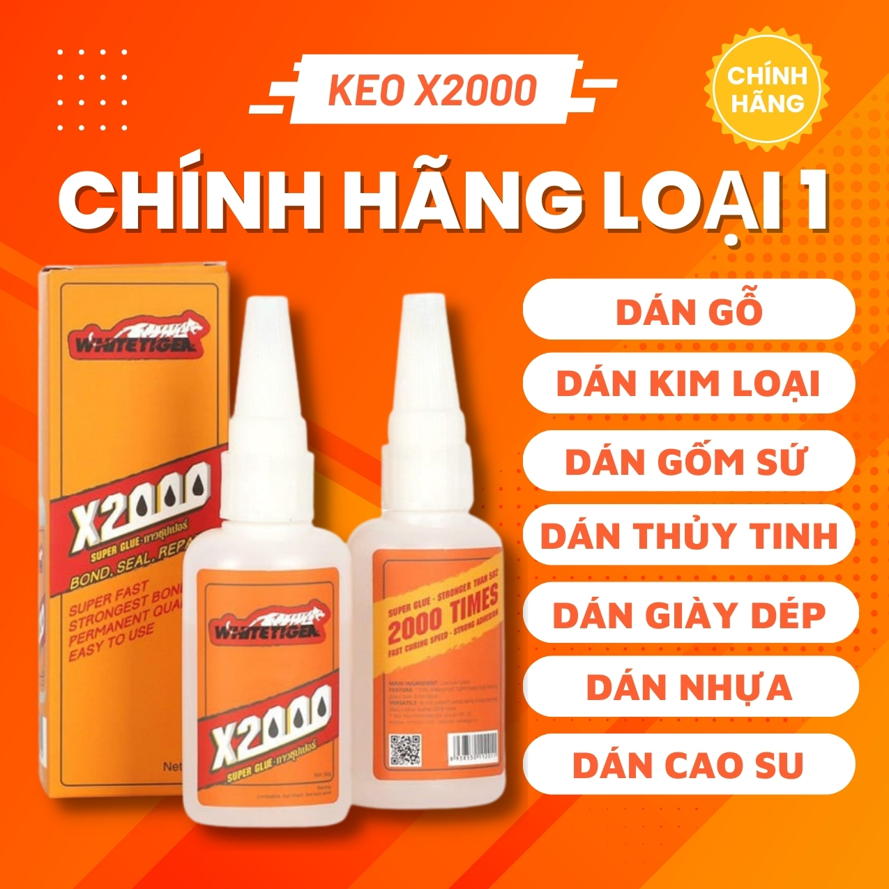 Keo dán đa năng siêu dính X2000 chính hãng Thái Lan dán giày dép gỗ nhựa thủy tinh gốm sứ đồ da pha lê linh kiện điện tử, keo dán giày thể thao màn hình điện thoại gạch đồ chơi kính tượng đồ thủ công - BH247