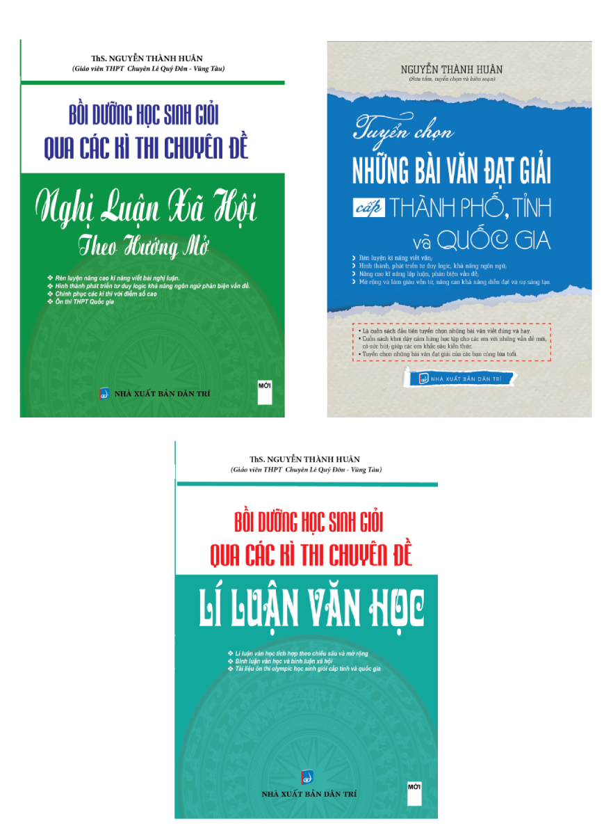 Combo tuyển chọn những bài văn đạt giải cấp thành phố, tỉnh và quốc gia + bồi dưỡng học sinh giỏi qua các kì thi